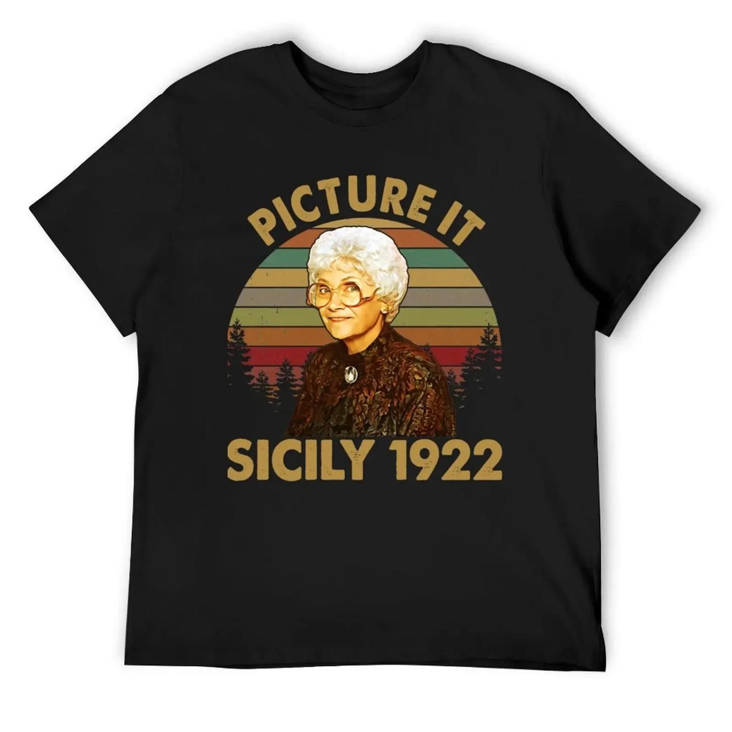 Picture It Sicily 1922 Vintage Retro The Golden Girls Rose Dorothy Blanche T-Shirt S чёрный