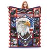 Coperta stampata con bandiera degli Stati Uniti per divano, viaggio, campeggio, soggiorno, ufficio, coperta per tutte le stagioni, regali
