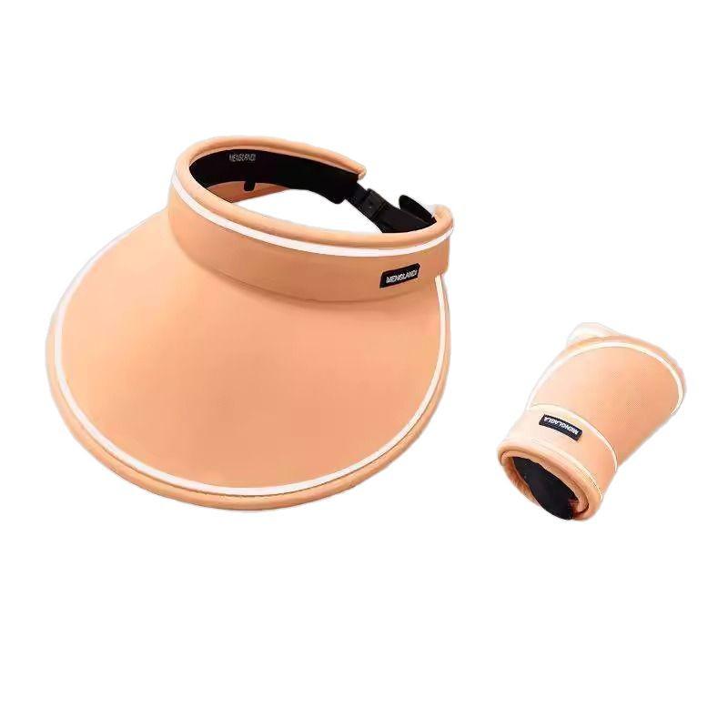 Women's Fashion UV Protection Topless Sun Hat 2025 - Large Brim, Face Slimming, Perfect for Cycling and Summer