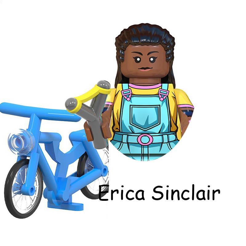 The Terrible Movie Upside Down Dustin Mike Lucas Will Eleven Model Building Blocks Enlighten Action Figure Toys For Children