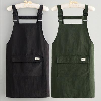 With Pockets Household Apron Waterproof Painting Apron New Working Clothes  Kitchen Use