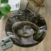 1pc Pennywise1 Print Round Carpet Chair Round Carpet Suitable for Bedroom Living Room Home Decorative Carpet