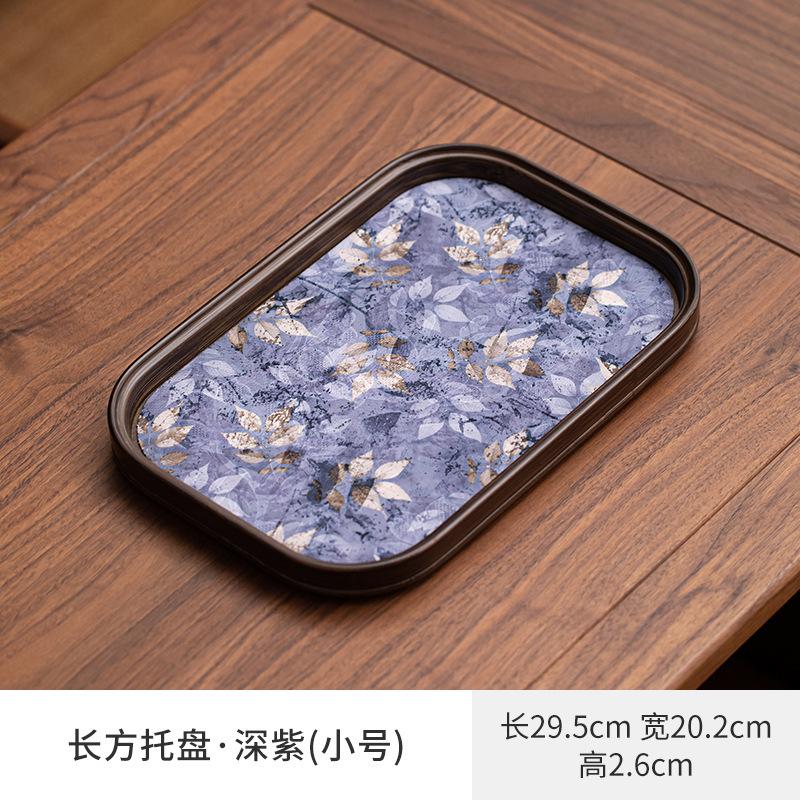 Aus Bambus gefertigte Teeschale Japanische Küche Tisch Kaffee Aufbewahrungsbrett Süße Tischdekoration Tabletts Geschirr zum Servieren Teegeschirr