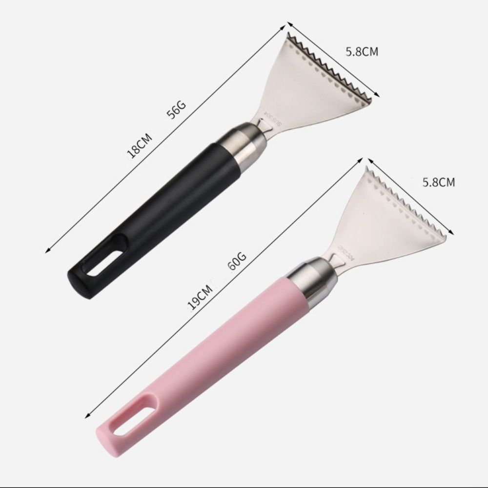 Home Stainless Steel Fish Scale Remover ABS Handle Cooking Fish Scale Scraper Smooth Seafood Tools
