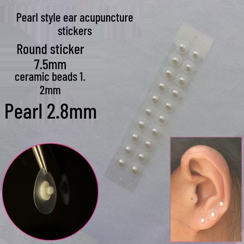Transparent Acupressure Ear Patches - Pressure Stimulation & Massage with Steel Beads