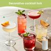 800Pcs 12cm Bamboo Cocktail Picks Decorative Fancy Toothpicks Multipurpose Party Cocktail Picks for Drinks Desserts Charcuterie