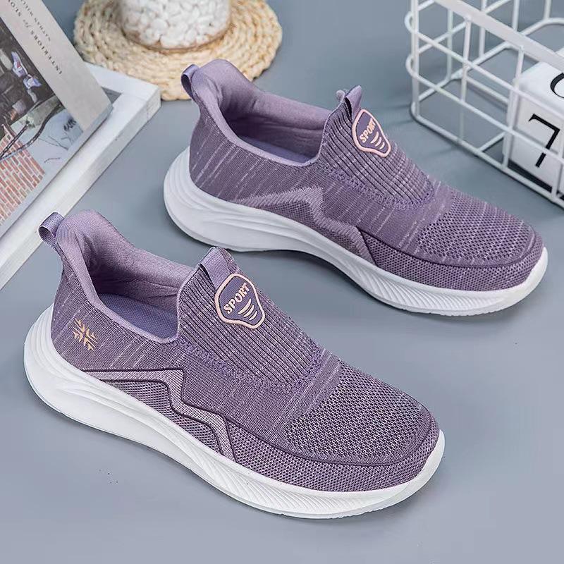 New Women's Walking Shoes Comfortable Casual Mother Soft-soled Casual Shoes Middle-aged Breathable Sneakers