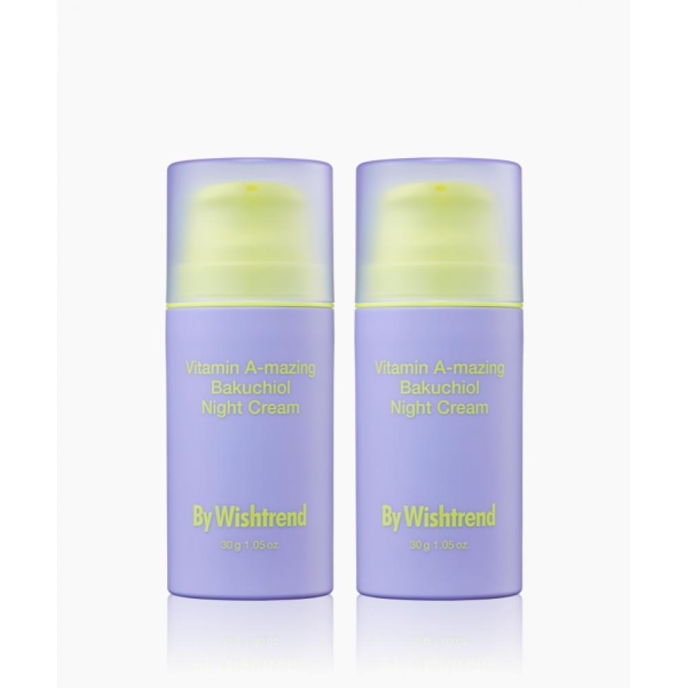 Bywishtrend [2 шт.] Витаминный Удивительный БакУчиол Ночной Крем 30 г + 30 г NONE