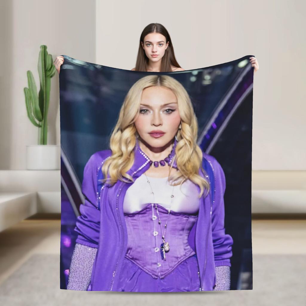 M-Madonnas Confessions Ii Blanket Ultra Soft Throw Blankets For Sofa 50X60 Inch Multiple Sizes Plush Thin Quilt