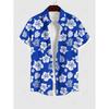 Summer Adds 3D Printed Hawaiian Shirts with Buttons, Beach Vacation Shirts, Short-sleeved Shirts and Casual Shirts for Men