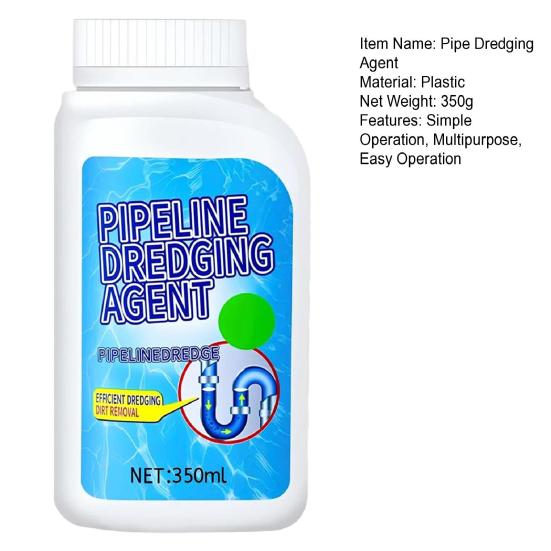 1/2Pcs 350g Pipeline Dredging Agent Efficiently Remove Clogs Easy Operation Multipurpose Pipe Cleaner