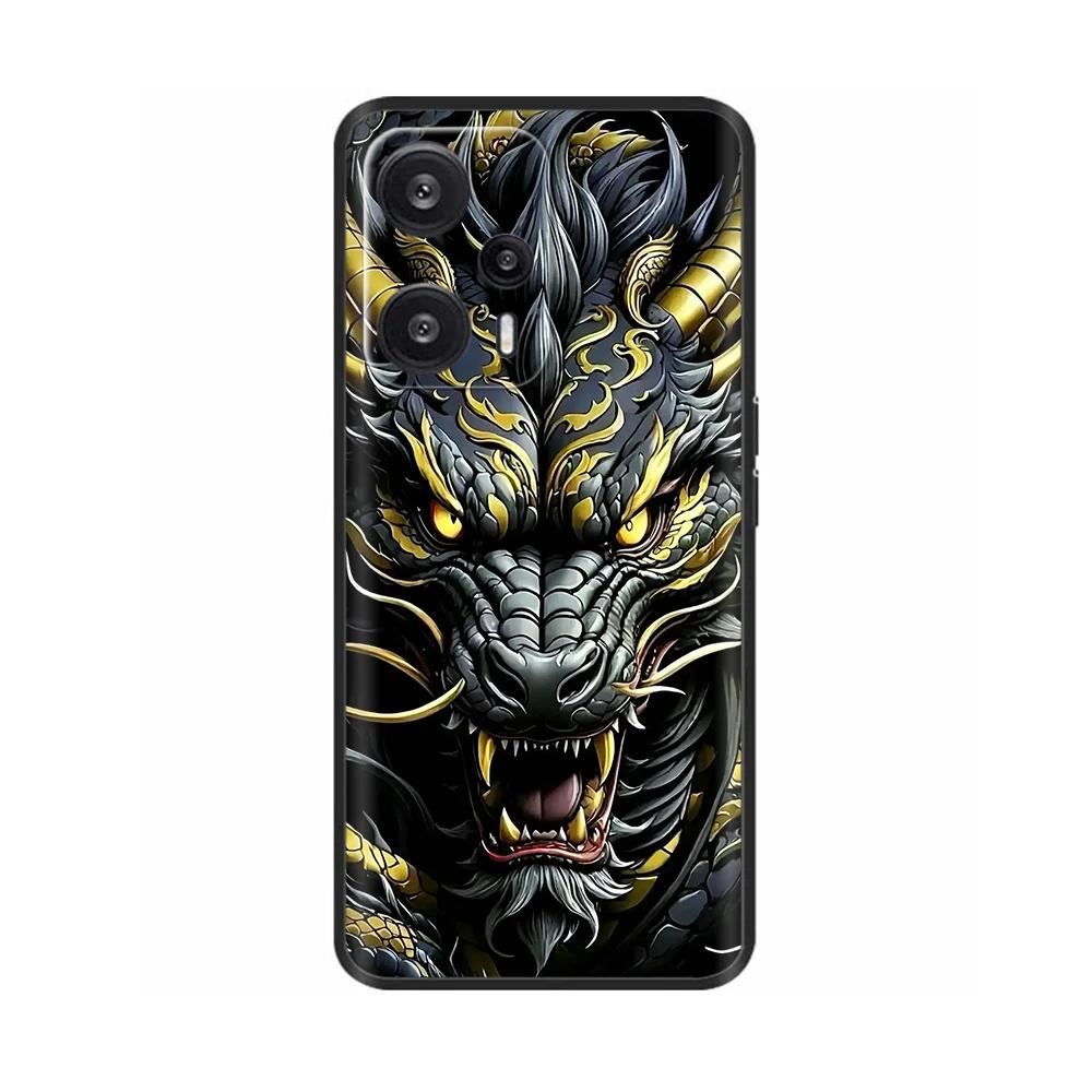 For Xiaomi Poco F5 Pro Case Painted Flower Back Cover Full Protection Soft Case for POCO F5 PocoF5 F5Pro Fundas Phone Casing