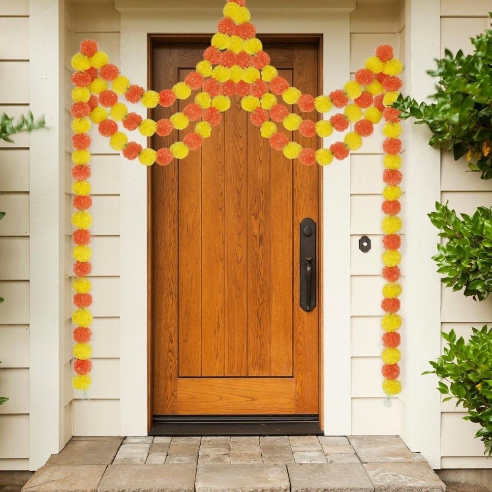 1.5m Halloween Marigold Garland Longevity Chrysanthemum Artificial Flower Decoration Tree