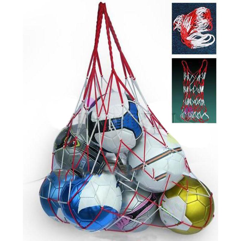 Outdoor Sports Soccer Carry Bag Portable Sports Rope Equipment  Ball Mesh Bag Can Hold 10 Balls