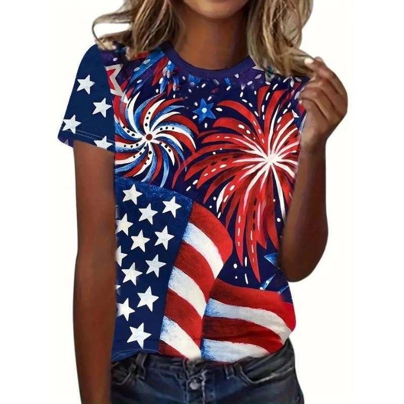 Summer Fashion Women's T-shirt 3D Print Casual Loose Outdoor Girl Short Sleeve Tees Top Pullover Clothing