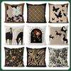 New Nordic Chinese Style Retro Style Decorative Office Leisure Pillow Cover Cushion Home Leisure Sofa Pillow