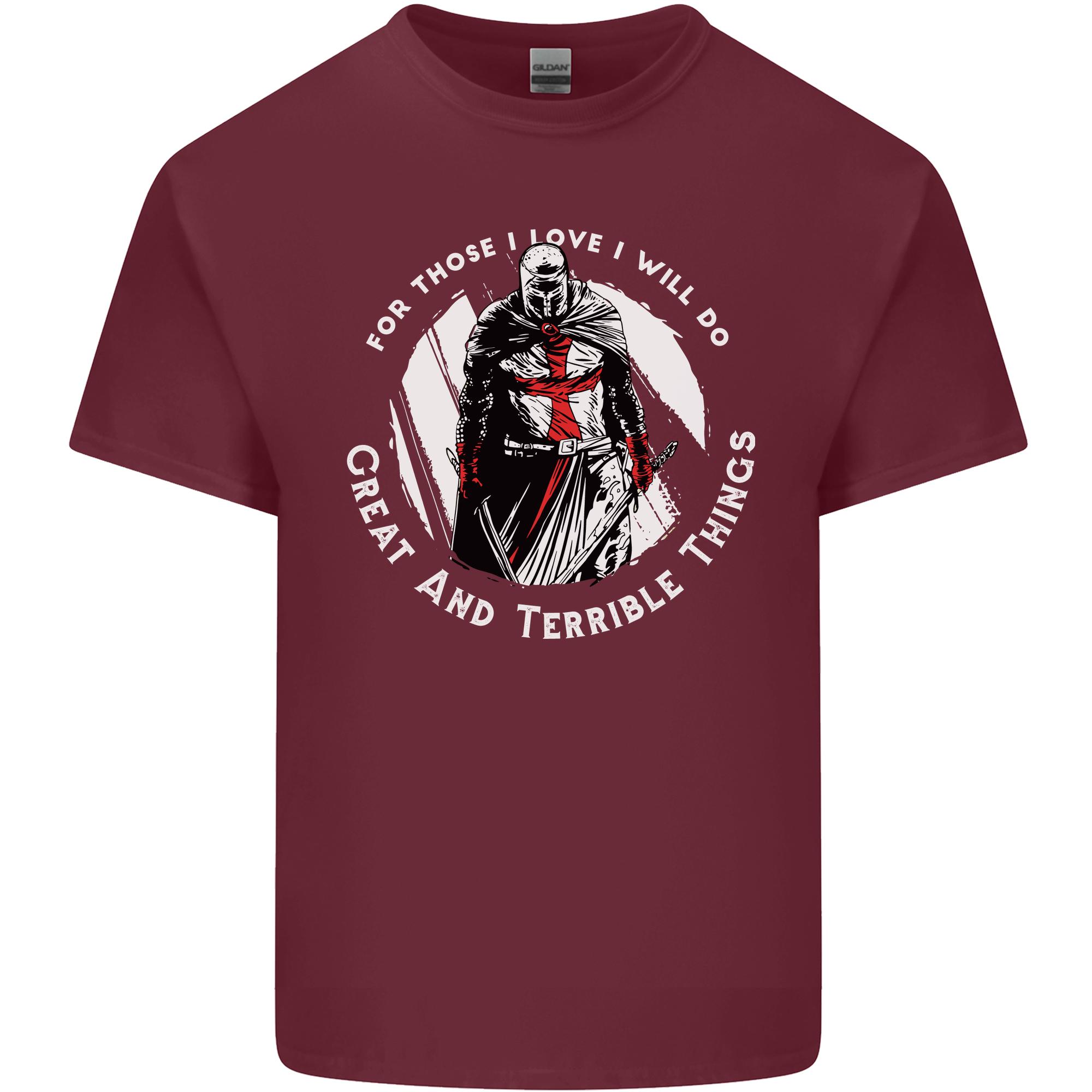 Knights Templar St Georges Fathers Day Unisexs Light Cotton TShirt S