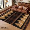 Brown American Vintage Style Large Living Room Rug Home Room Decoration Aesthetic Rugs for Bedroom Indoor Antiskid Carpet Mat