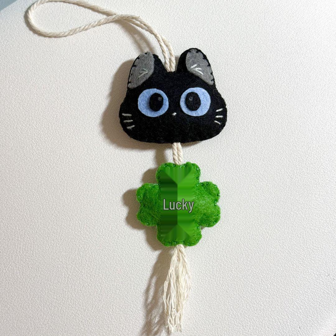 

Good Luck Kitten DIY Non-woven Decorative Backpack Pendant - Bestie Gift Bag Charm