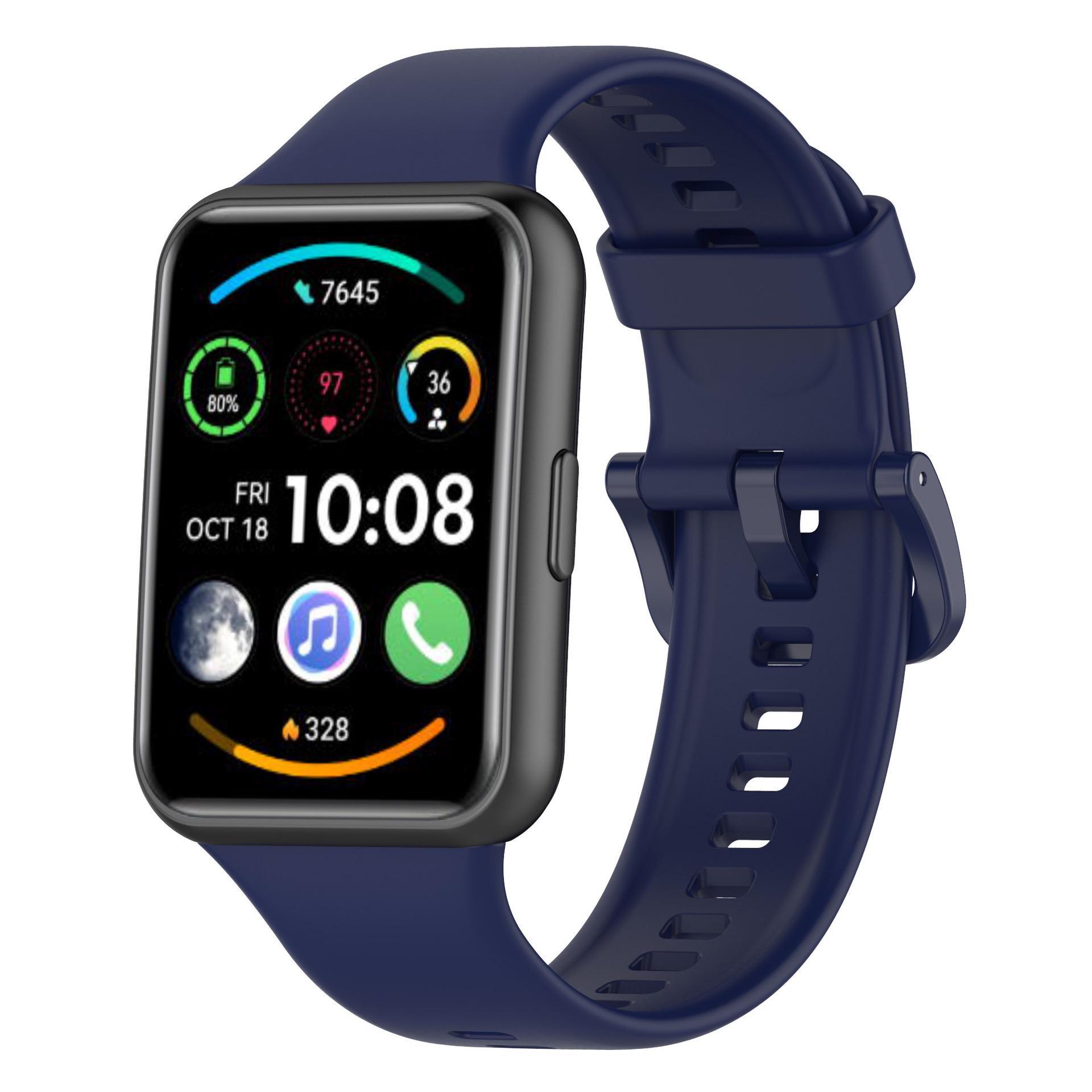 

Совместимый сменный ремешок для Huawei Watch Fit 2 fit2 watch strap полуночно-синий