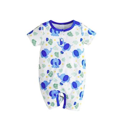 Baby Boy and Girls Baby Rompers Soft Baby Clothes 3-24 Months Newborn Cartoon Baby Elephants Jumpsuit Clothing