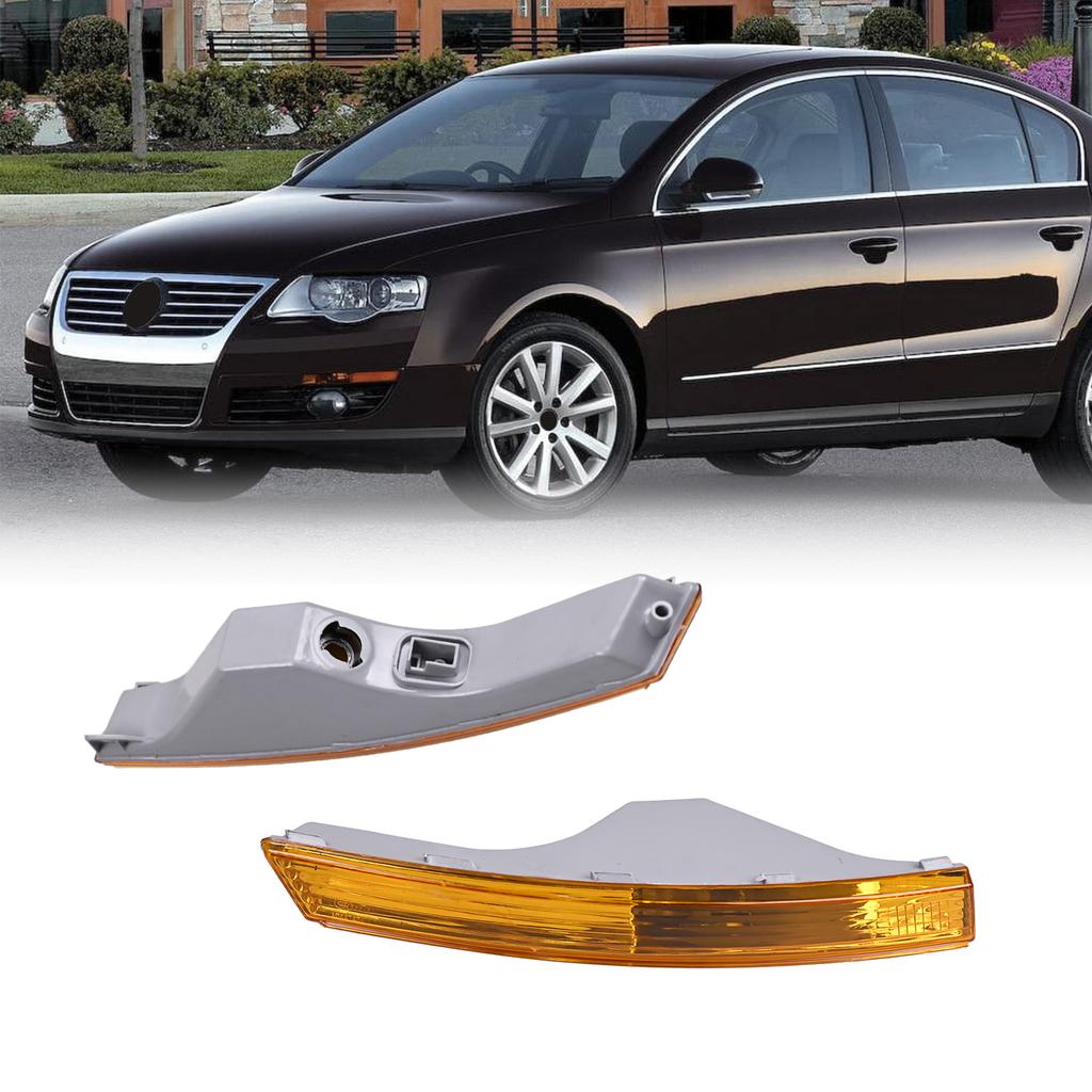 Car Front Turn Signal Lamp Housing Daytime Light Shell for VW Passat B6 2005 2006 2007 2008 2009 2010 0953041J 0953042J