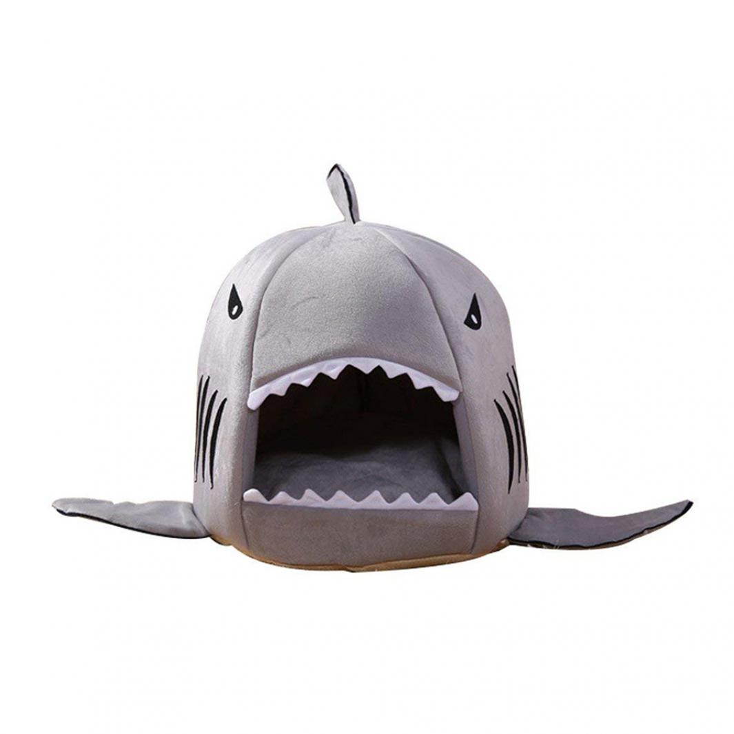 

Лежанка виде акулы для собак и кошек S серый