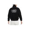 Nike Giacca Nsw Swoosh in Peluche con Collo Alto da Donna Giacche Nero DR5629-010