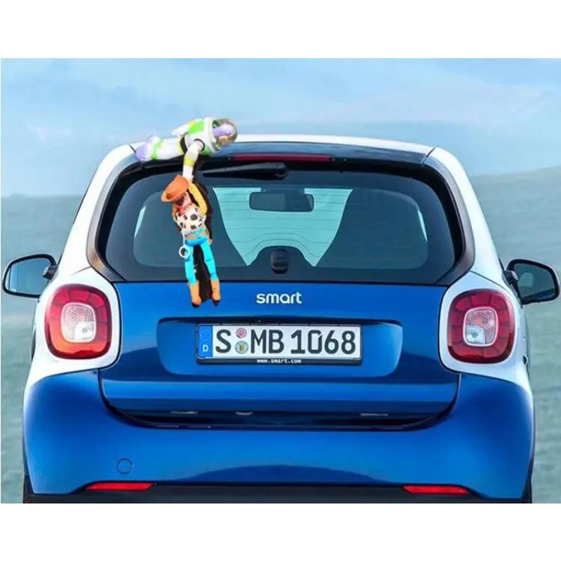Disney Toy Story Sheriff Woody Buzz Lightyear Car Doll Plush Toy Plug-in Toy Cute Car Accessories Car Decoration