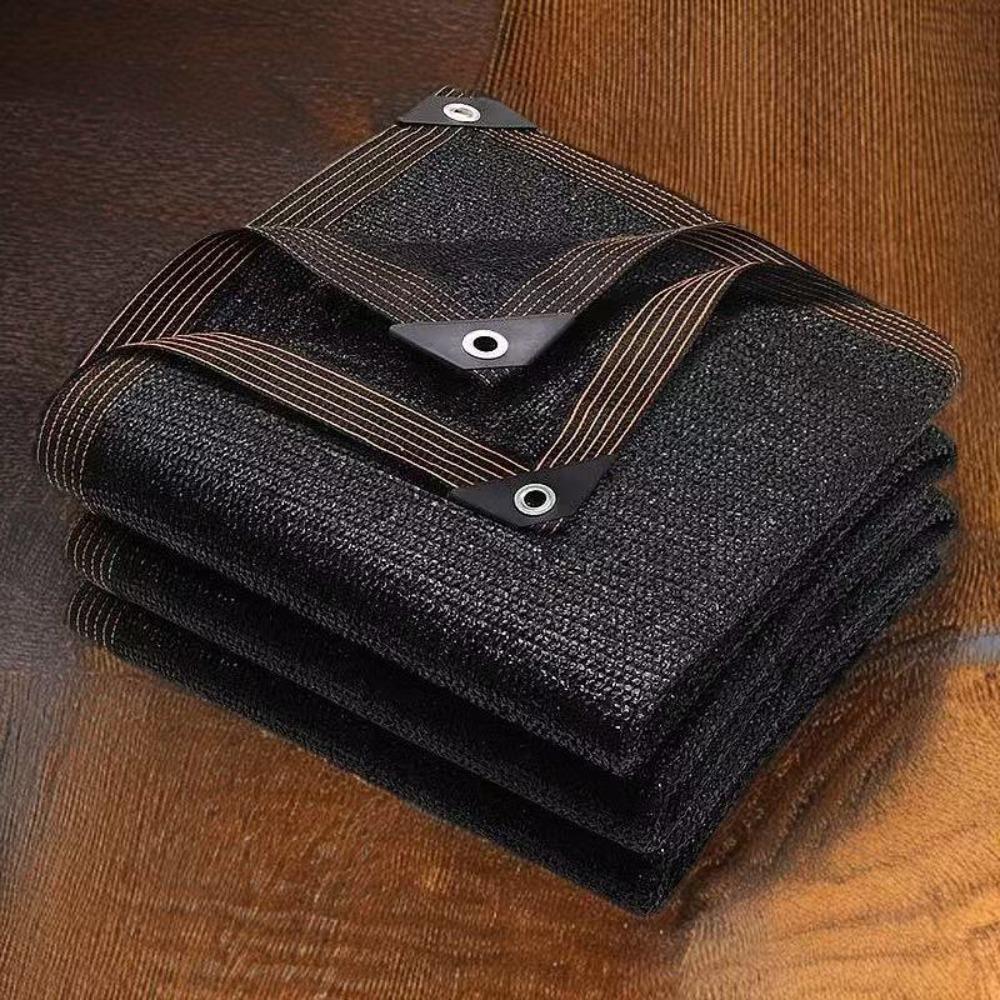 Black Shade Cloth Sunblock Mesh Cover Taped Edge with Grommets, Sun Net for Pergola, Plants Greenhouse, Gardens, Patio, Canopy