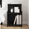 Nightstand Black Oak Effect 40 x 35 x 60 cm Engineered Wood