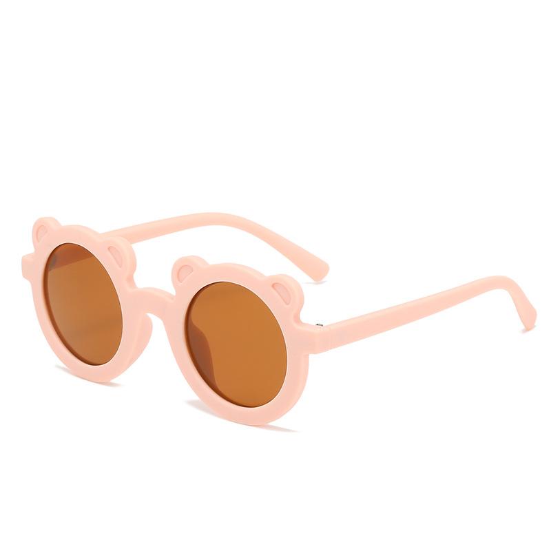 

Round Frame Bear Children S Sunglasses Cute Candy Color Children S Photo Glasses Trendy Baby Sunglasses new product