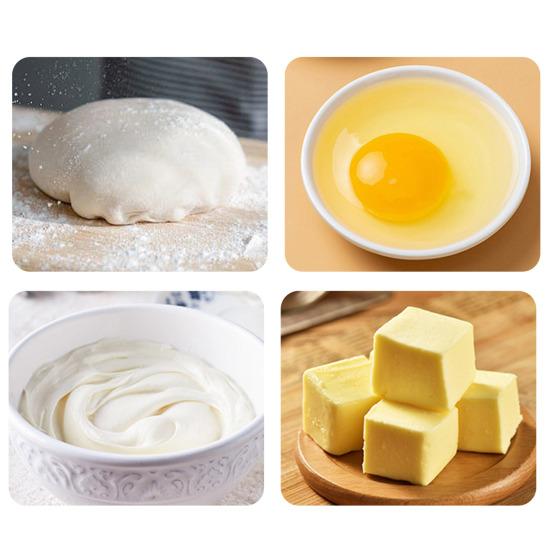 Dánský nerezový hnětač těsta 10 palců Bezešvý spirálový hnětač těsta na pečení kváskového chleba, těsta na dort, těsta na pizzu, těsta na pečivo, ergonomický