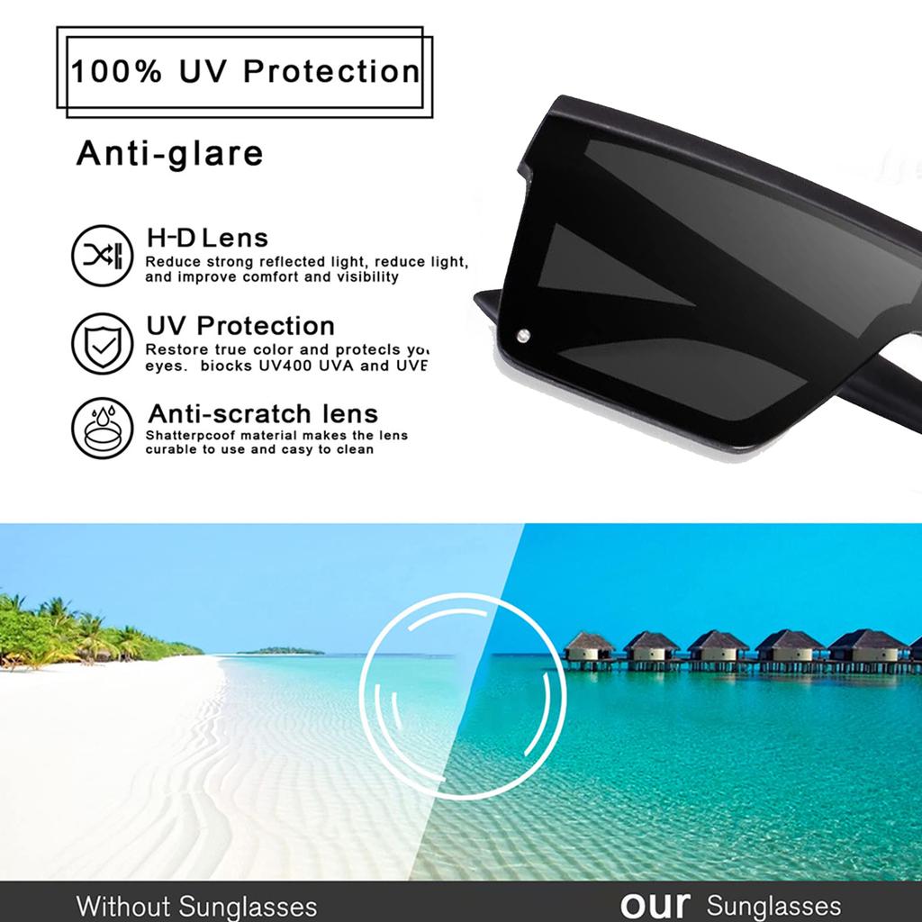 Trendy Oversized Sunglasses for Women Men UV Protection Large Frame Driving Sun Glasses Fashionable