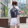 Regenmantel für Damen, Kurzer Stil, Transparent, Sturmsicher, Outdoor, Männliches Model, Laufstegfotografie, Trendiger Regenponcho, Nicht Einweg-Eva