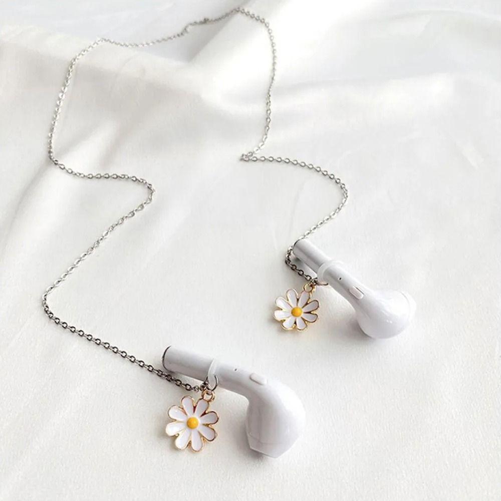 

Daisies Headphone Chains Magnetic Earphones Necklace Exquisite Anti-Lost Earphone Chain Women Magnetic astronaut