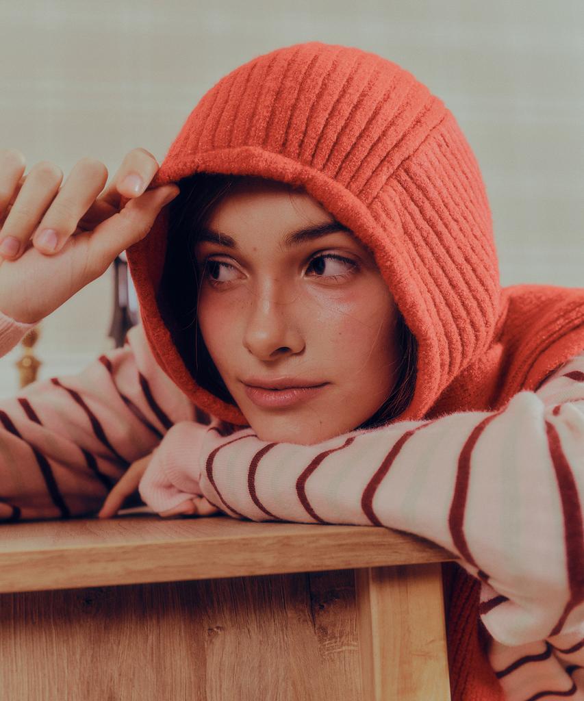 MELLY&ROSE Wave Balaclava (310543)_Red