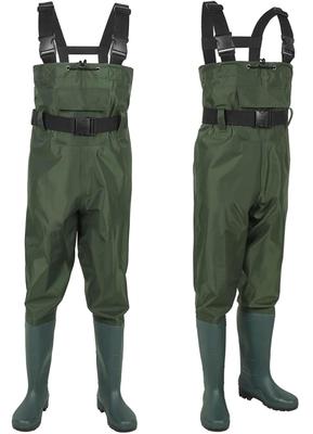 SAN LIKE Waders, High Waders, Fishing Boots, Wading Boots, PVC Water-Repellent, Waterproof, for Wading, Floating, Sea Fishing, Stream Fishing, Rice Pl