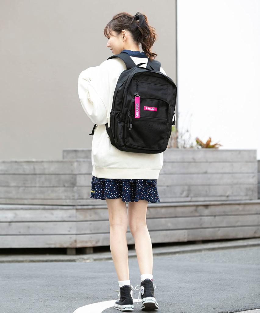 Double Zip Backpack W ZIP BACKPACK 103202053019 Pink [Milkfed] Women's