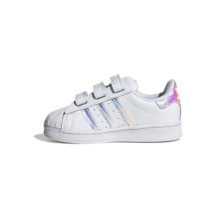 

Adidas Superstar J White Переливающиеся детские кроссовки Cloud-White FV3657