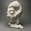 Buddha's Head Plaster Statue Buddhist Figure Sculpture Abstract Art Head Damaged Buddha Statue Home Accessories