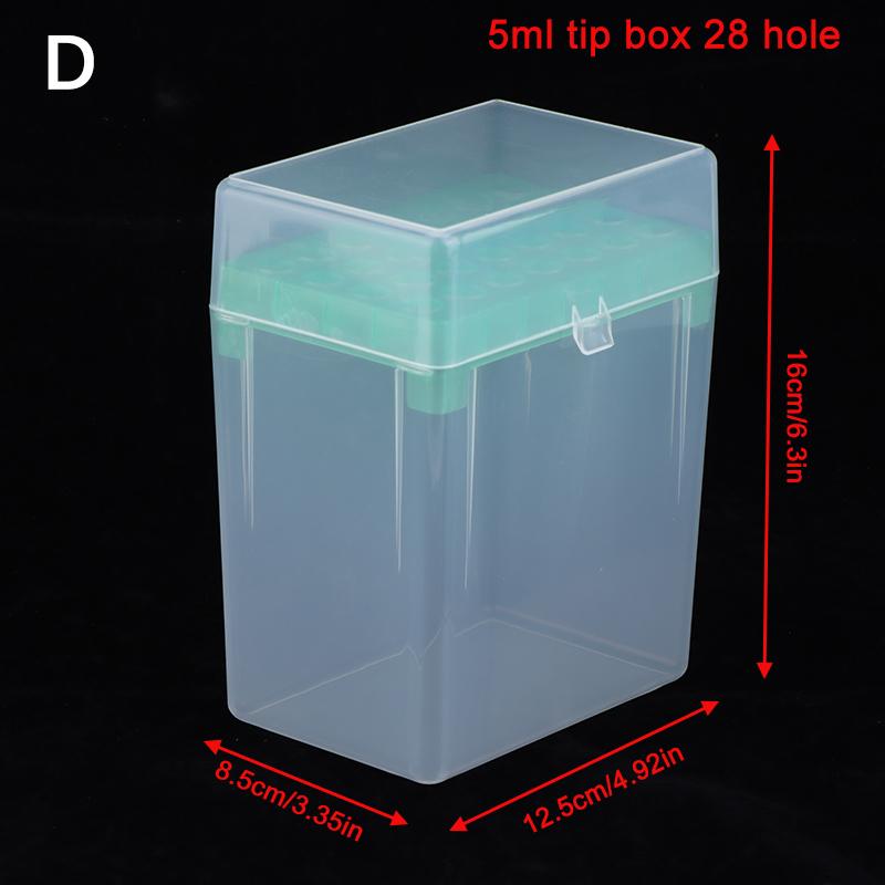 Lab 10Ul/200Ul/1Ml/5Ml/10Ml Plastic Pipettor Tip Box For Experiment Pipette Tip Holder Box Micropipette Plastic Pipette Tip Box