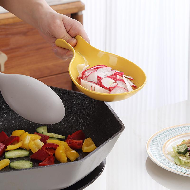 Spoon Rest Large Plastic Spoon Holder Heat-Resistant Cooking Spoon Rest Coffee Spoon Holder Dishwasher Safe Spoon Rest