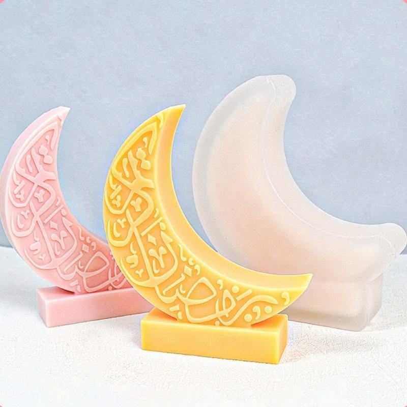 Silicone Mould Moon Shaped Resin Mould Moon Molds DIY for Candle Making