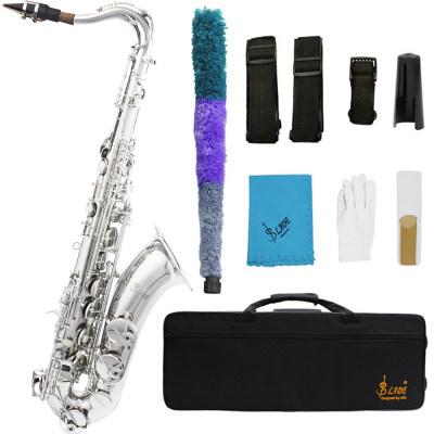 SLADE Bb Tenor Saxophone Kit B-flat Muti-color Brass Pipe Saxophone Pro Woodwind Instrument With Glove Reed Saxphone Parts