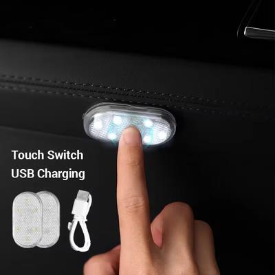 Dotyková LED světla do auta Bezdrátové osvětlení interiéru Magnetické automatické osvětlení dveří Střešní stropní lampa Lampa na čtení USB dobíjecí 5V