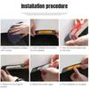 2Pcs High Brightness Reflective Wheel Arch Stickers Safety Warning Decal  Car Exterior Protection