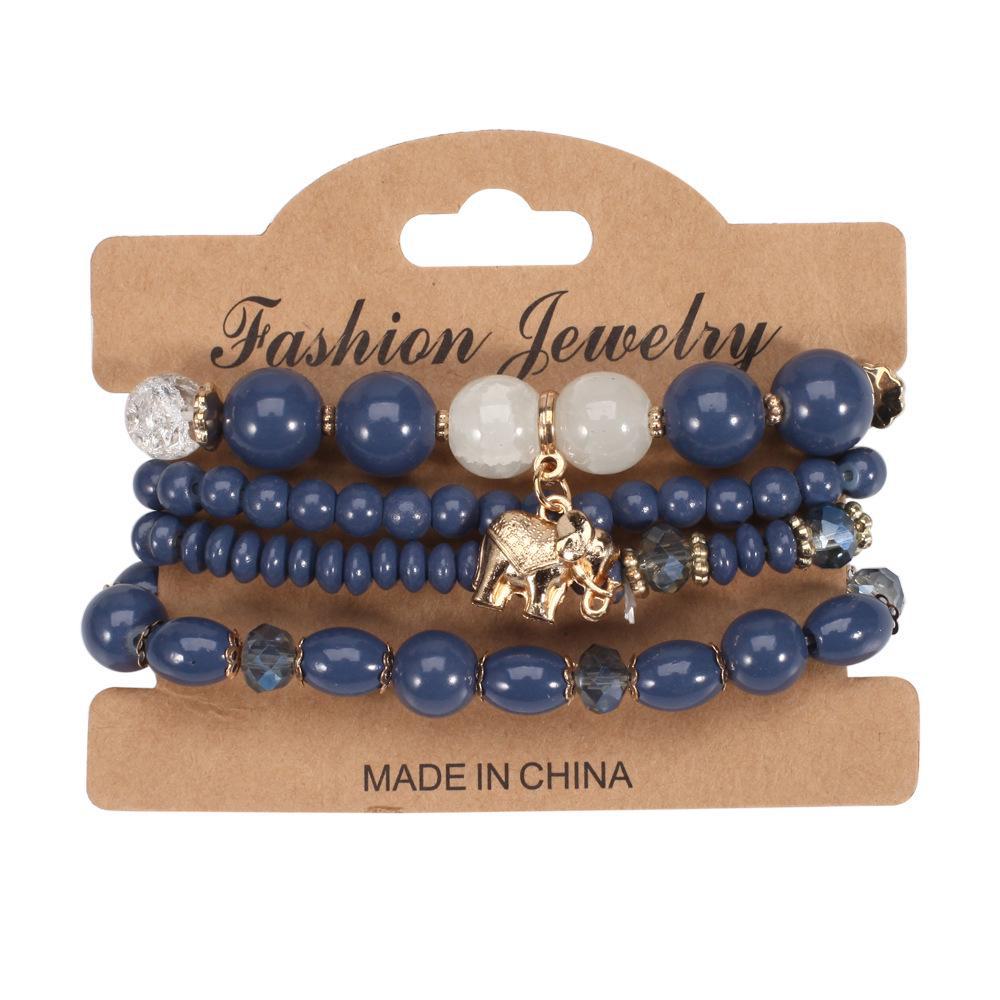 Bohemian Elephant Beaded Bracelet - Popular European and American Jewelry Trend
