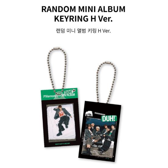 Pre-order P1Harmony DUH! Random Mini Album Key Ring H ver.
