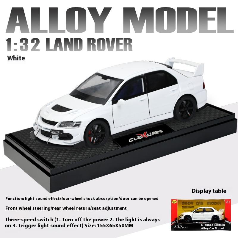 Mitsubishi EVO Model Alloy 1/32 Simulated Jdm Sports Car, Children's Toy Collection Model Ornaments for Boys Gifts